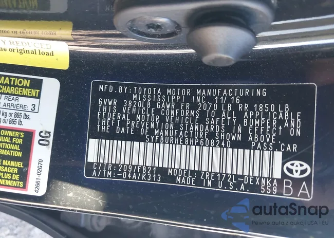 5YFBURHE8HP608240: 43763436