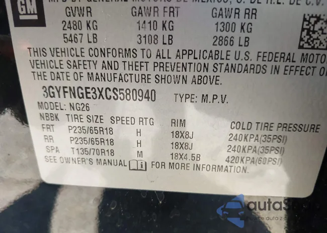 3GYFNGE3XCS580940: 43762675