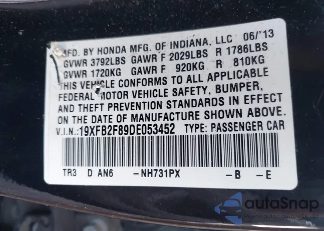 19XFB2F89DE053452: 43762893