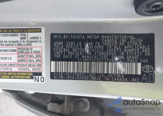 2T1BR32E65C329856: 43762933