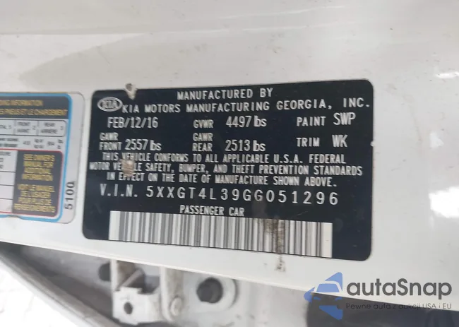 5XXGT4L39GG051296: 43764596