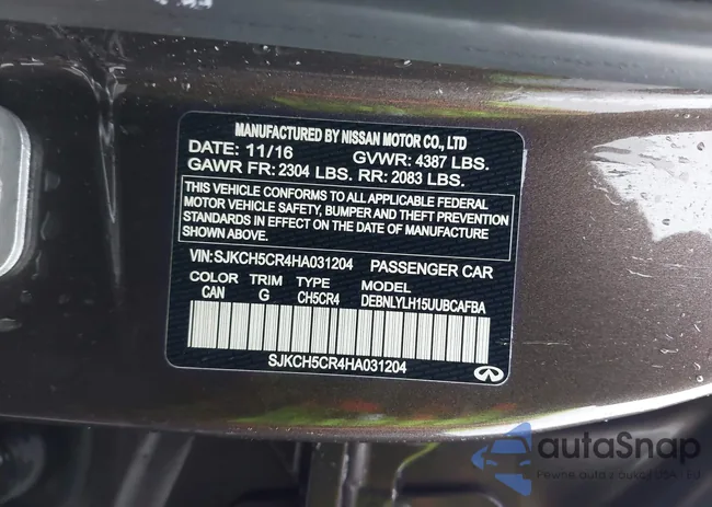 SJKCH5CR4HA031204: 43763903