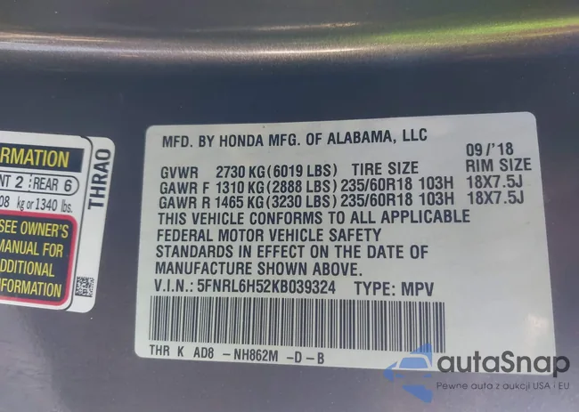 5FNRL6H52KB039324: 43763979