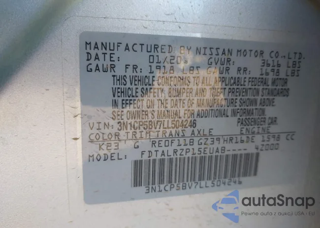 3N1CP5BV7LL504246: 43763989