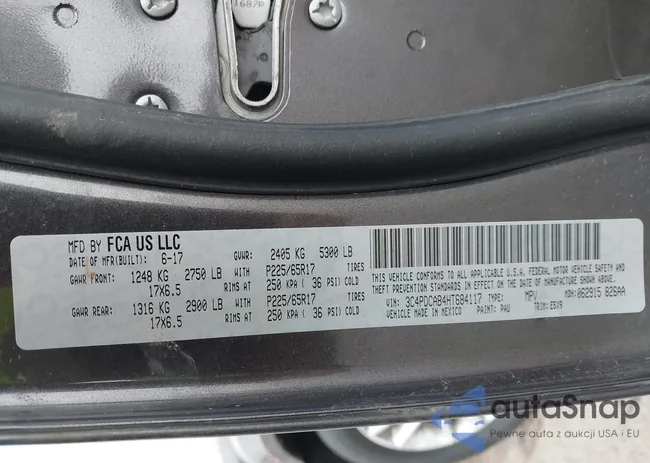 3C4PDCAB4HT684117: 43765015