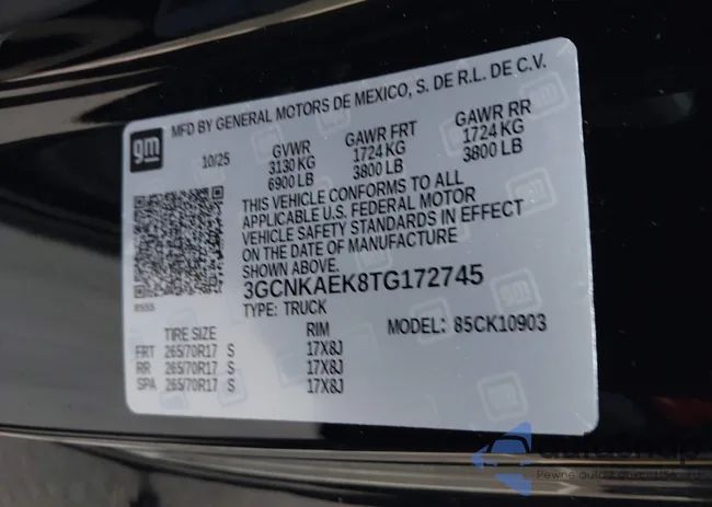 3GCNKAEK8TG172745: 43765048