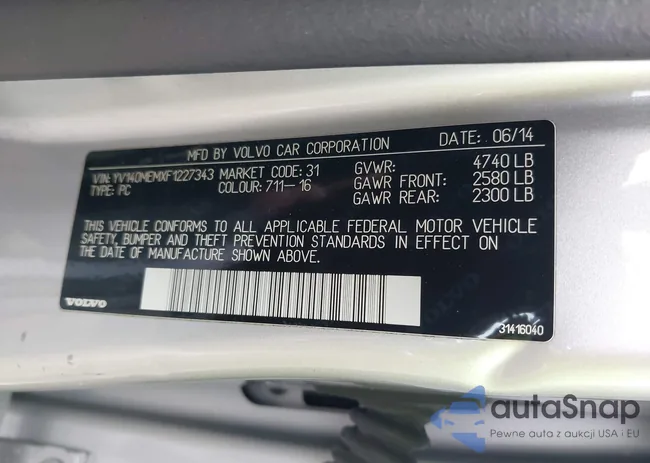 YV140MEMXF1227343: 43765132