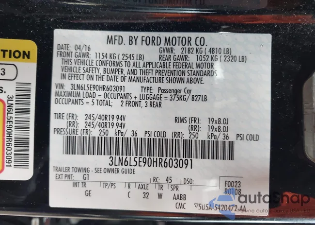 3LN6L5E90HR603091: 43766113