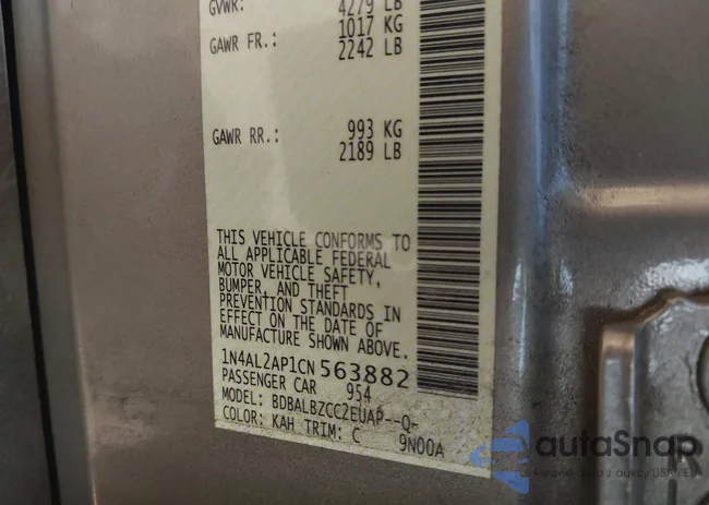 1N4AL2AP1CN563882: 43766173