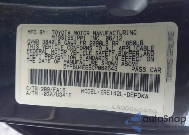 5YFBU4EE6CP060643: 43766232