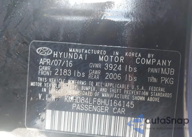 KMHD84LF8HU164145: 43766259