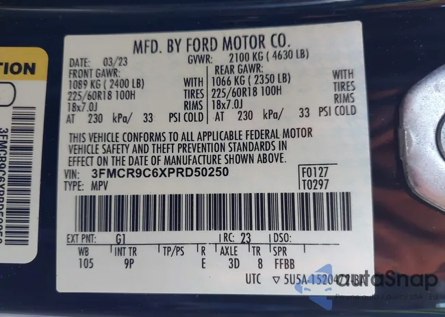 3FMCR9C6XPRD50250: 43766573