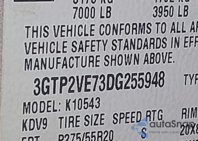 3GTP2VE73DG255948: 43765640