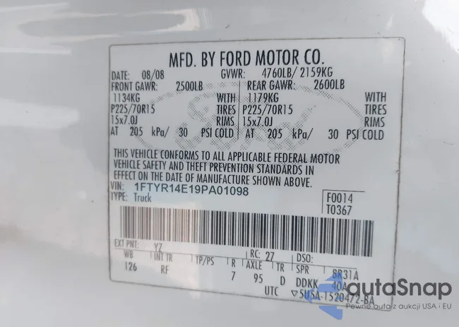 1FTYR14E19PA01098: 43765649