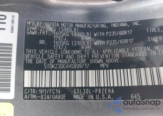 5TDKZ3DC4HS899717: 43765684