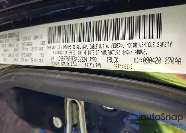 1C6RR7NT9ES432324: 43765729