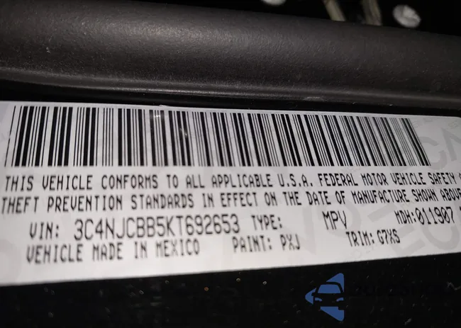 3C4NJCBB5KT692653: 43765754