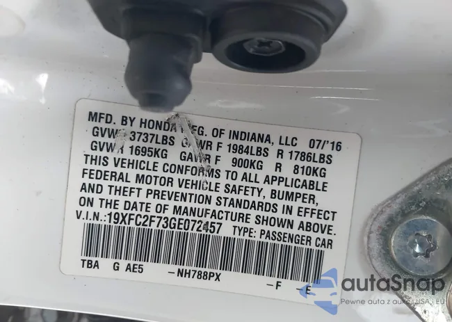 19XFC2F73GE072457: 43765800