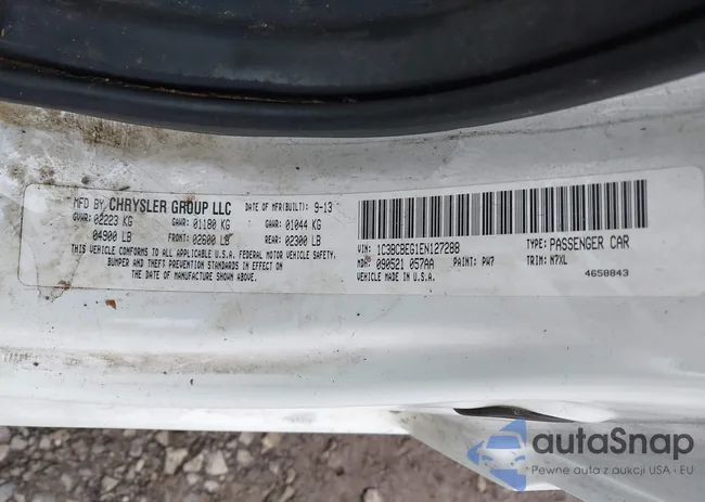 1C3BCBEG1EN127288: 43765833