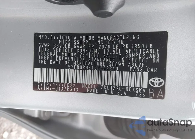 5YFBURHE4GP558340: 43765935