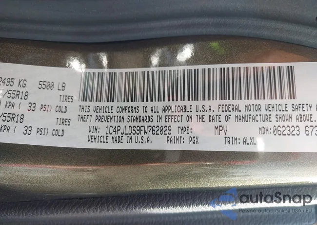 1C4PJLDS9FW762029: 43765936