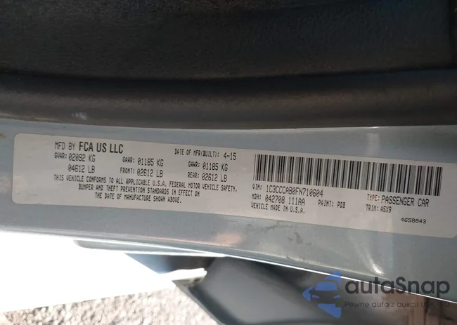 1C3CCCAB0FN710604: 43767013