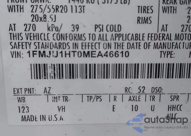1FMJU1HT0MEA46610: 43767038