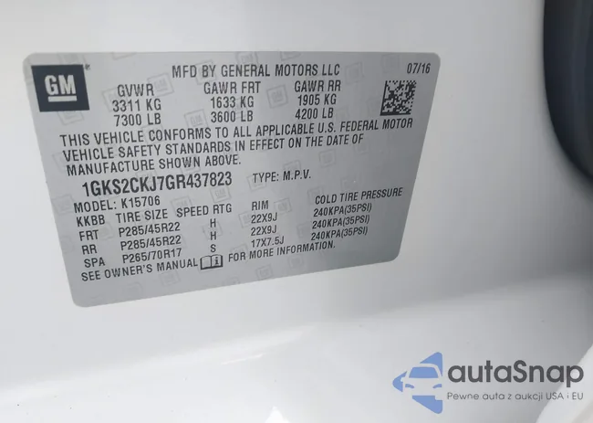 1GKS2CKJ7GR437823: 43766861