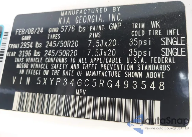 5XYP34GC5RG493548: 43768047