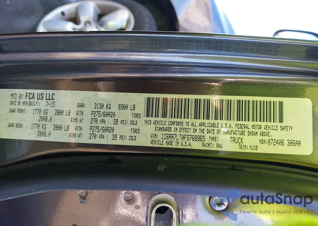 1C6RR7LT0FS768965: 43768132