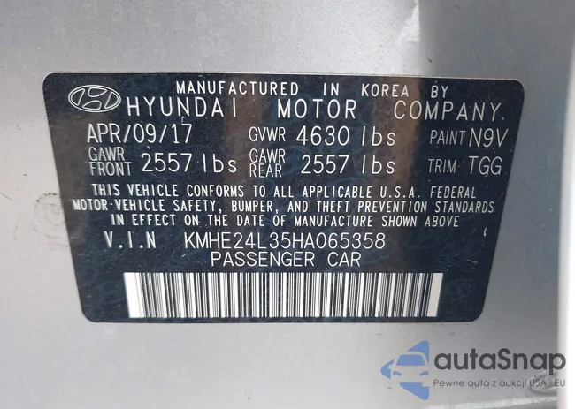 KMHE24L35HA065358: 43768143