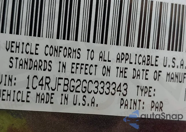 1C4RJFBG2GC333343: 43768206