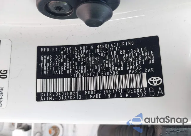 5YFBURHE7HP640208: 43768358