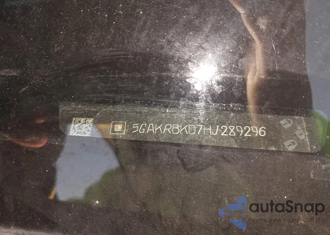 5GAKRBKD7HJ289296: 43768556