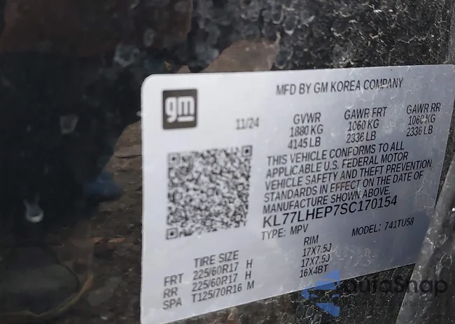 KL77LHEP7SC170154: 43767575