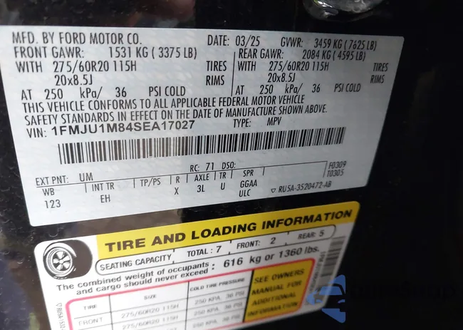 1FMJU1M84SEA17027: 43767726