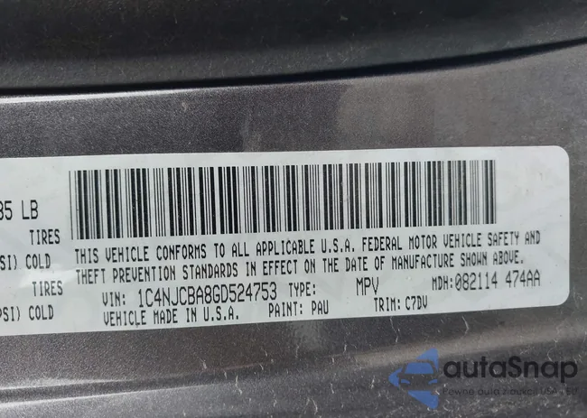 1C4NJCBA8GD524753: 43767748