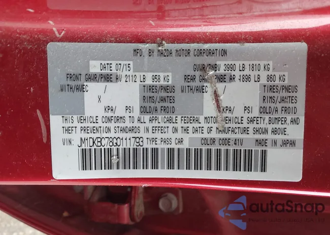 JM1DKBC78G0111793: 43767836