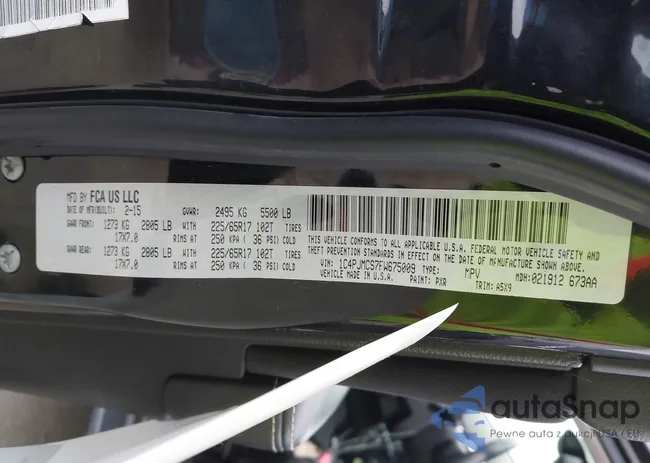 1C4PJMCS7FW675009: 43767876