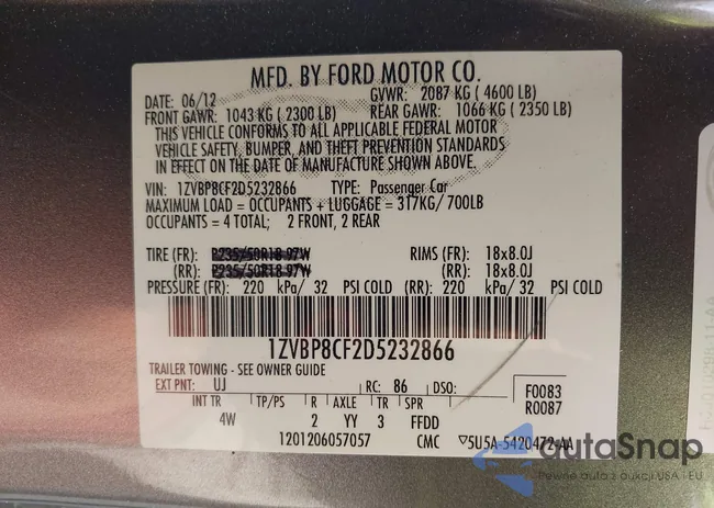 1ZVBP8CF2D5232866: 43769087