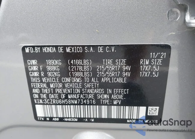 3CZRU6H58NM734916: 43769550