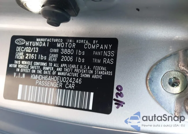 KMHDH6AH0EU024246: 43769570