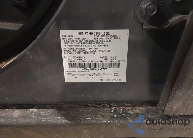 MAJ6S3GL0MC456242: 43768728