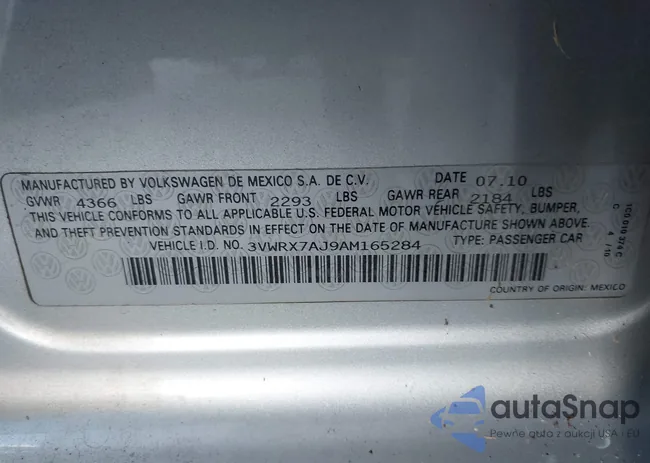 3VWRX7AJ9AM165284: 43768798