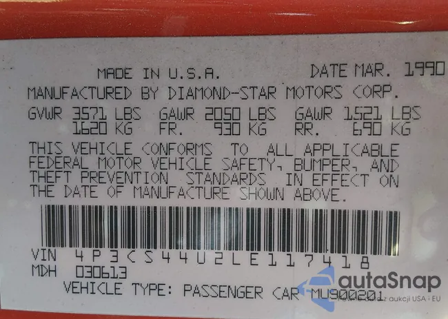 4P3CS44U2LE117418: 43768869