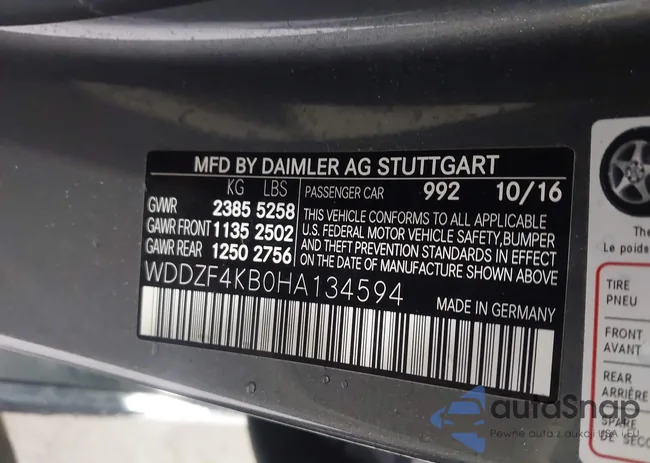 WDDZF4KB0HA134594: 43768876