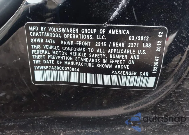 1VWBP7A30CC073844: 43768889