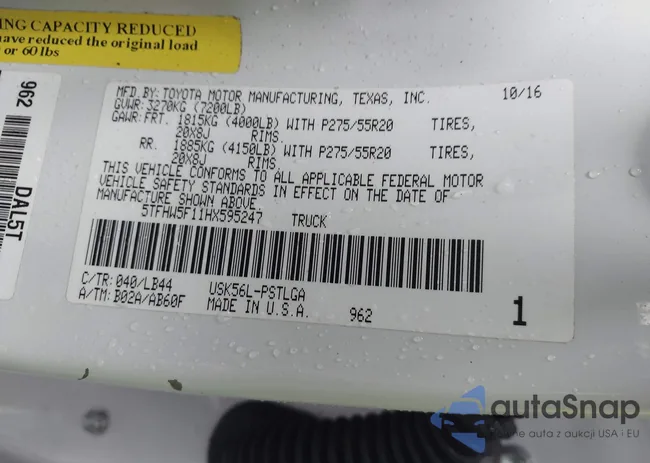 5TFHW5F11HX595247: 43768950