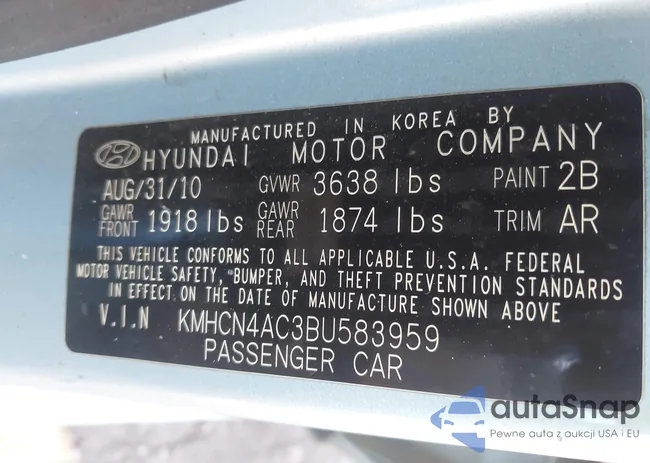 KMHCN4AC3BU583959: 43770043