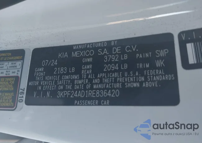 3KPF24AD1RE836420: 43770325